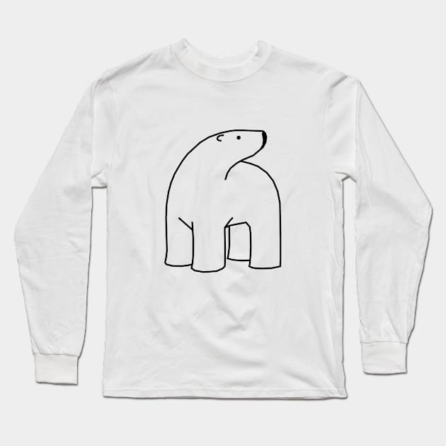 Polar Bear Long Sleeve T-Shirt by simonox